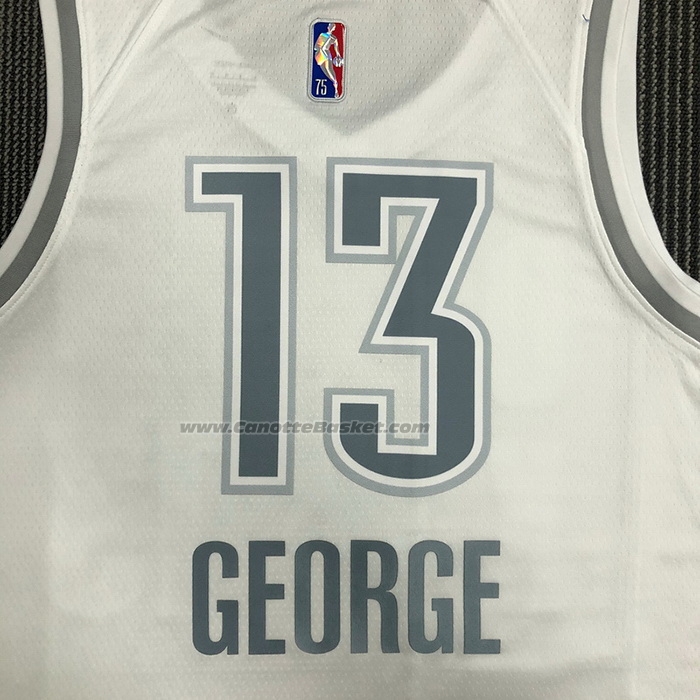 Maglia Oklahoma City Thunder Paul George #13 Citta 2021-22 Bianco